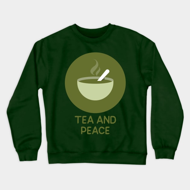 Tea and Peace Crewneck Sweatshirt by Octeapus